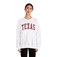 thumbnail image 4 of Texas TX Sweatshirt Gifts Crew Neck Shirt Long Sleeve Unisex, 4 of 7