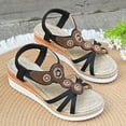 thumbnail image 6 of Mepaouo Bohemian Wedge Sandals for Women Wide Width Platform Orthopedic Dressy 2025 Summer Beach Shoes, 6 of 8