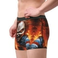thumbnail image 2 of Lsque Chucky Pattern Men’s Total Support Pouch Boxer Briefs, X-Temp Cooling, Moisture-Wicking Underwear, Regular, Long-leg and Trunk-Small, 2 of 7