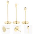 thumbnail image 5 of KAKOWELY 3pcs Miniature Pillar Candle Stand Small Simulation Candlestick Metal Craft Mini Candle Holder,2.17X"X0.71"X0.2", 5 of 5