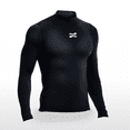 thumbnail image 3 of Playera Deportiva ZAPARI Manga Larga Unisex Licra de Compresion Comoda y Fresca Pack 3 Negro G, 3 of 9