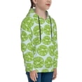 thumbnail image 3 of Lsque Green Lemon Slices Patten Youth Hoodie Sweatshirt Pullover with Kangaroo Pocket Boys and Girls Hoodie Warm Hoodie for Kids-X-Large, 3 of 6