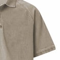 thumbnail image 6 of DayScoop Plus Size T-Shirt for Men Casual T Shirt Summer Fashion Solid Color Button Open Close Vintage Short Sleeve Lapel Tops Tees, 6 of 6