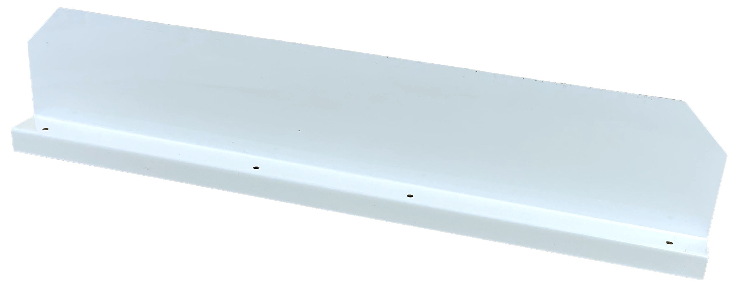 Straight Gutter Valley Splash Guard High Gloss White 3 ct