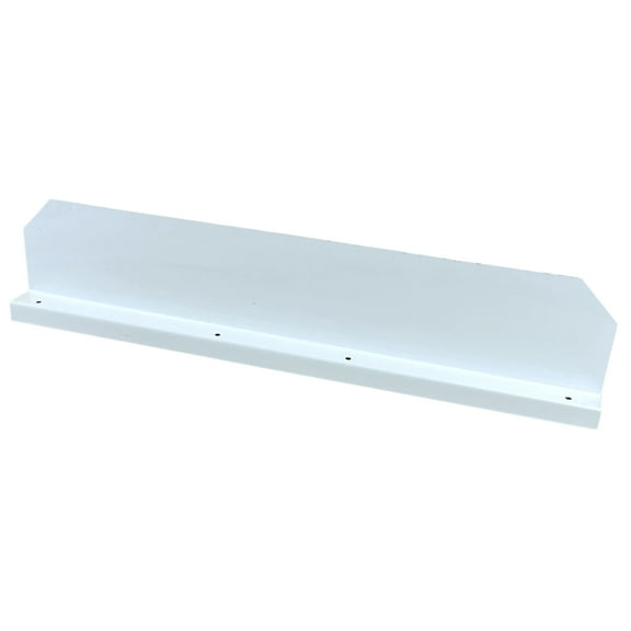 Straight Gutter Valley Splash Guard High Gloss White - 3 ct