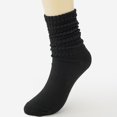 thumbnail image 4 of OJSFQUFP Crew Slouch Socks Women Retro Scrunch Short Sock Soft Solid Ankle, 4 of 9
