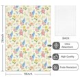 thumbnail image 2 of 2 Pcs Pioneer Flower Floral Print Pattern Funny Kitchen Towels, Microfiber Dish Towels, Kitchen Tea Towels Set 18" X 26", 2 of 6