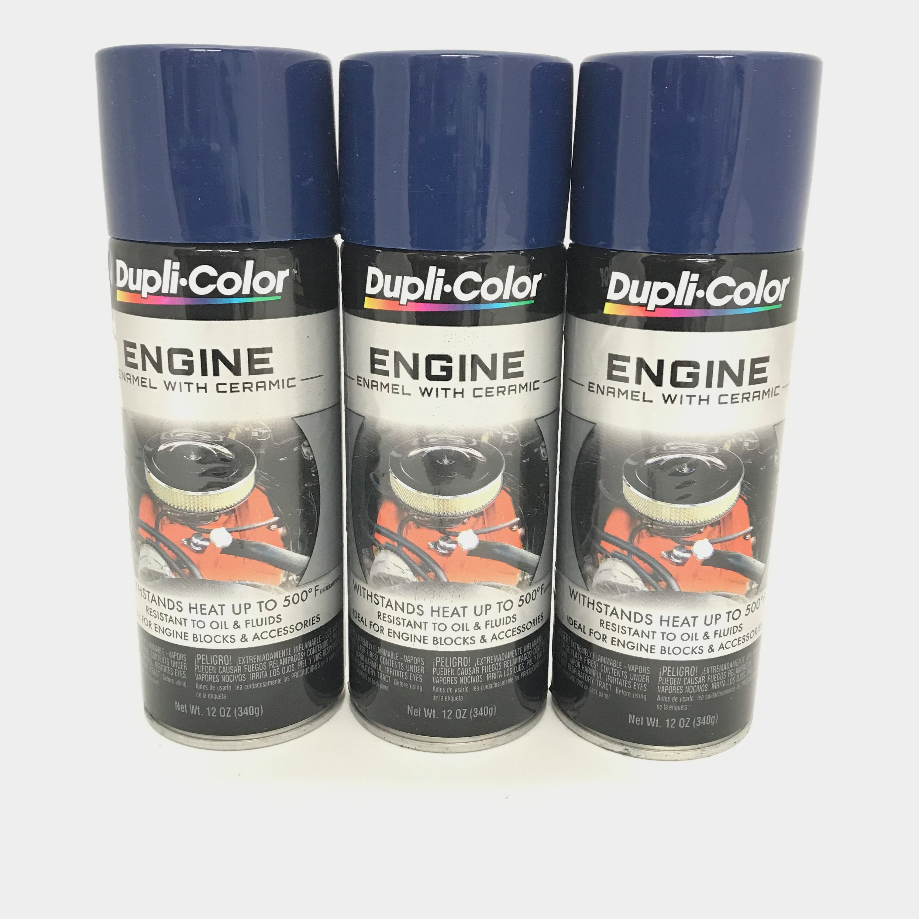 Duplicolor DE1606 - 3 Pack Engine Enamel Paint with Ceramic Ford Dark ...