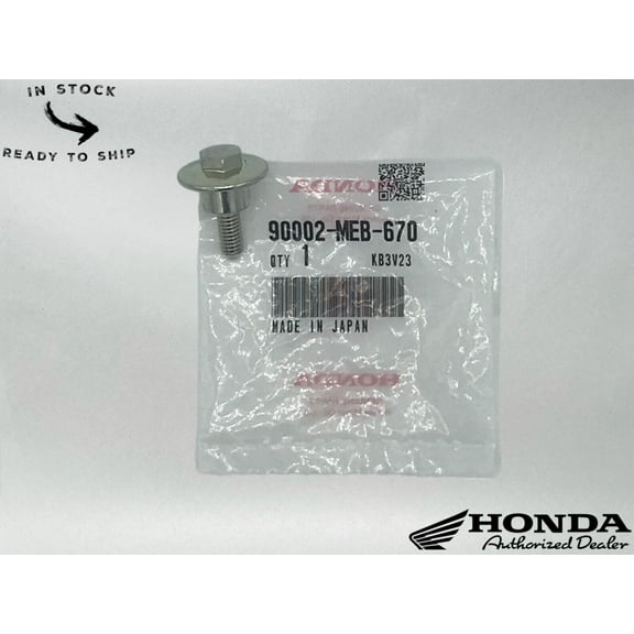 Honda Genuine OEM Head Cover Bolt 90002-MEB-670