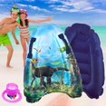 thumbnail image 2 of Inflatable Surf Boards with Handles, Lightweight Body Board Swimming Summer Floating Surfboard, Fun Surf Boards Surfing Swim Water Board Boards for Beach Kids, 2 of 8