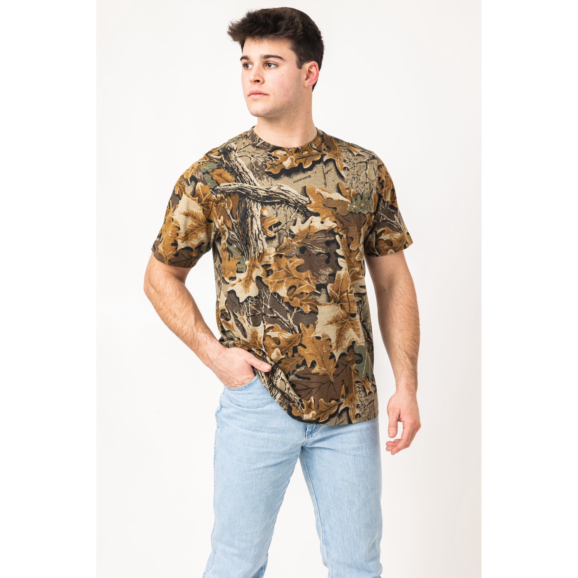 Realtree Men s Hunting Camo Short Sleeve Cotton Shirt Lightweight Soft & Breathable 3X