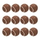 thumbnail image 1 of 12 Pcs Pelotas de tenis precortadas para andadores, bolas deslizantes precortadas universales, accesorios para andadores, marrón, 1 of 6