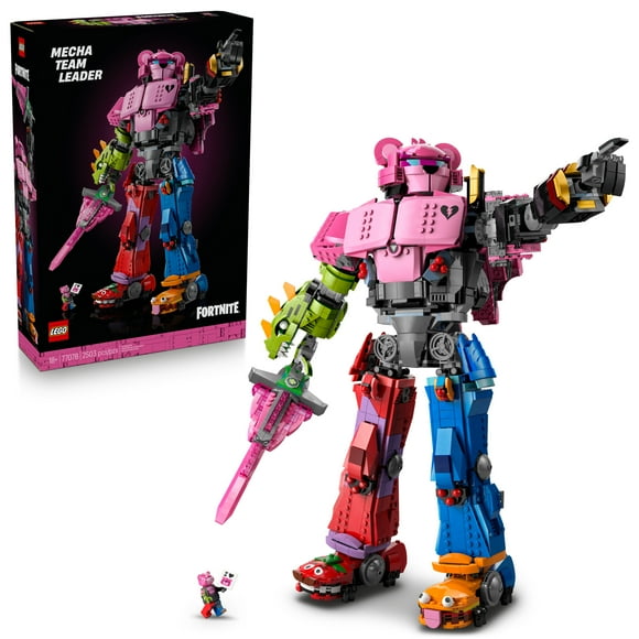 LEGO Fortnite Mecha Team Leader - Collectible Building Set for Adults - Gaming Room Décor - DIY Kit for Fortnite Fans - Includes Mecha Team Leader Minifigure - Great Video Game Gift - 77078