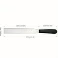 thumbnail image 2 of Stainless Steel Icing Spatula With Scale, Right Angle Cake Scraper Frosting Smoother, Ergonomic Handle, Versatile Baking Tool For Cake Decorating, Icing, Frosting, Leveling For, 2 of 8