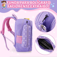 thumbnail image 4 of Mochila Impermeable Para Estudiantes De Escuela violeta, 4 of 5