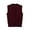 Wine, variant on Cyber and Monday Fall Under $5.00 Fayshow0 Women'S New Autumn and Winter Warm Keeping Fashion V-Neck Knitted Vest Overlapping Cuff Sweater Vest