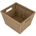 thumbnail image 2 of Simplify Dutch Weave Paper Rope Decorative Basket, Handles, 2 of 8