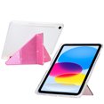 thumbnail image 3 of ELEHOLD Case For Samsung Galaxy Tab S9 FE/ S10 FE , Bling Magnetic Flip PU Leather Shock-Absorbent Multi-Angle Kickstand Full Protection Case Cover,Pink, 3 of 5