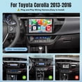 thumbnail image 2 of Radio de coche Leadafan para Toyota Corolla 2014-2016 de 10,1", 2 of 8