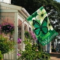 thumbnail image 5 of Welcome Clover Butterfly House Flag Decorative St.Patrick''s Day Double Sided Flag 28 X 40 Inch, 5 of 6