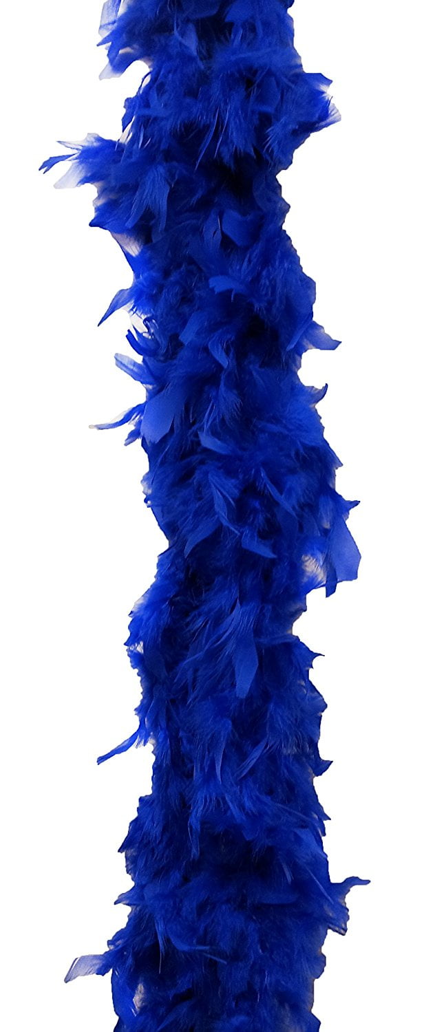 Dark Blue Glamorous Feather Boa, 55 Gram Feather Boa By Forum Novelties
