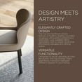 thumbnail image 6 of Open Box Maven Lane Gia Dining Chair, Refined Black Finish w/Dove Fabric, 6 of 6