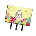 thumbnail image 1 of Easter Eggs Shih Tzu Silver & White Leash or Key Holder, 1 of 1