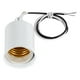 thumbnail image 2 of 3X E27 Base de Tornillo de Ceramica Adaptador Sosteendor de Enchufe de Lampara Bombilla Luz LED Redonda Portalamparas de Metal con Alambre Blanco, 2 of 5