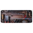 thumbnail image 1 of Industrial Kitchen Mat, Crafting Equipment with Obsolete Dusty Mechanic Tools of a Carpenter Pattern, Plush Decorative Kitchen Mat with Non Slip Backing, 47" X 19", Multicolor, by Ambesonne, 1 of 1