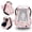 Pink Fox, variant on Beavtaens 3-in-1 Baby Car Seat Cover, Winter Infant Carseat Canopy, Soft & Breathable, White