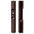 thumbnail image 1 of Gymax Tall Slim Bathroom Storage Cabinet Linen Tower w/Drawer Adjustable Shelves Brown, 1 of 10