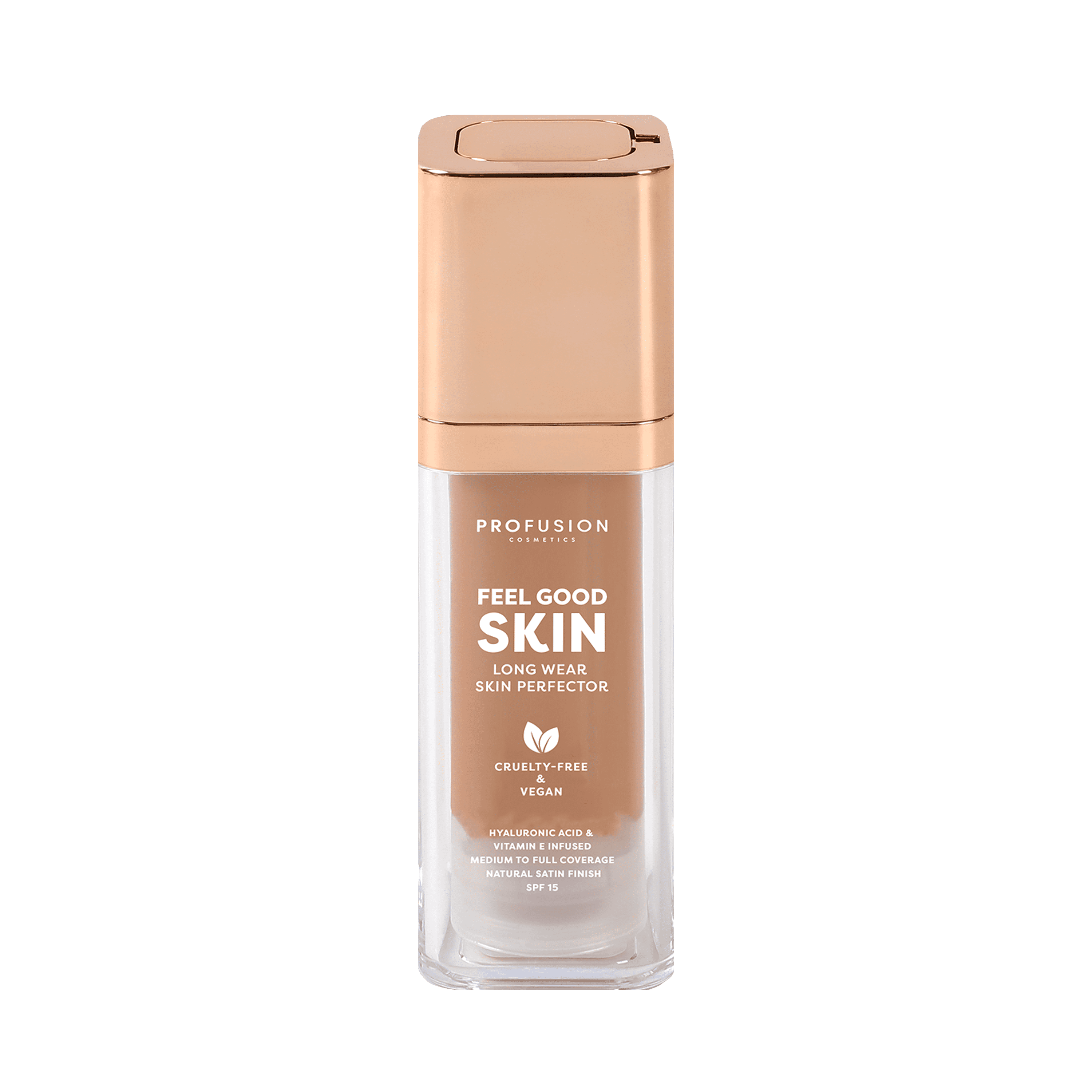 (2 pack) Profusion Cosmetics Feel Good Skin Long Wearing Skin Perfector Foundation Tan 410