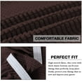 thumbnail image 4 of Chair Covers for Dining Room Stretch Dining Chair Covers Chair Cushions for Dining Chairs Super Fit Dining Chair Protector Removable Washable Chair Covers Set of 4, Brown, 4 of 7