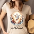 thumbnail image 4 of Christian Faith He Is Risen Hallelujah Ascension T-Shirt for Men and Women, Maroon, Size L, 4 of 6