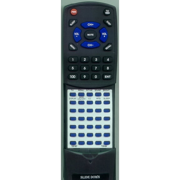 Replacement Remote for TOSHIBA 72001927, RT72001927, CT864, 20DL74, 20VL14, 14DL74, 14DL74M, CT-864