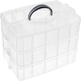 thumbnail image 4 of CHOK  3-Tier Clear Stackable Storage Container  Organizer Box with 30 Compartments(Adjustable) for Organizing Arts and Crafts Washi Tapes Beads Kids Toys Jewelry Embroidery, 4 of 9