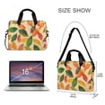 thumbnail image 3 of FORMRS 16" Laptop Sleeve Bag Carrying Case with Handle Travel Shoulder Briefcase, Green Retro Autumn Leaves, 3 of 8