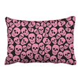 thumbnail image 1 of RYLABLUE Fashion Vintage Pink Skull Pattern Polyester 20 x 30 Inch Rectangle Throw Pillow Covers With Hidden Zipper Home Sofa Cushion Decorative Pillowcases, 1 of 1