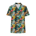 thumbnail image 6 of HaoXianJian Hawaiian Shirt Women Tops for Women Going Out Tops Soft Cool Summer Shirts Floral Tropics Print V Neck T-Shirt Button Up Tops Short Sleeve Blouse Graphic Tees Shirts Plus Size s-5X, 6 of 7