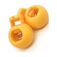 thumbnail image 2 of Bewildely 2 uds., topes de cordón, ajuste de palancas de extremo de bloqueo con sujetadores de costura de resorte, cerraduras, accesorios de Artesanía Amarillo dorado, 2 of 6