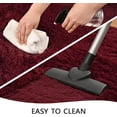 thumbnail image 5 of Lochas Soft Fluffy Rug Modern Shag Accent Carpet Fuzzy Shaggy Rugs for Bedroom Indoor Modern Area Rugs,5'X8',Dark Red, 5 of 7