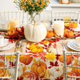 thumbnail image 4 of shiyou-6Pcs Fall Plastic Tablecloth Autumn Pumpkin Leaves Table Cover Disposable Seasonal Table Cloth for Party Dinner Table Decor, 54 x 108 Inch, 4 of 4