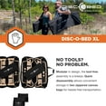 thumbnail image 4 of Disc-O-Bed XL Comfortable Bench & Bunk Camping Cot with Organizers, Black, 4 of 8