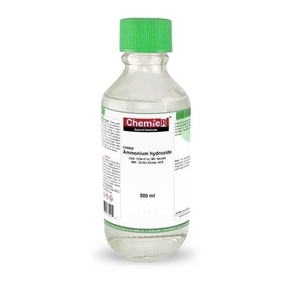 Ammonium Hydroxide 28-30% Solution, 500mL - ACS Grade