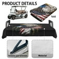 thumbnail image 6 of Yuyamidu Eagle Golf Cart Seat Covers American Flag Golfcart Seat Cover Flannel Golf Cart Seat Towel Blanket Soft Club Car Cushion Covers, 6 of 8