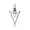 thumbnail image 3 of Stainless Steel Arrow Head Pendant Jewelry For Men - 24 Inch Round Box Chain, 3 of 6