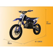 Massimo's X9 Gas Powered Dirt Bike with 125cc 4-Stoke Engine ( Manual) (Black)
