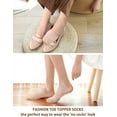 thumbnail image 3 of 6 Pairs Toe Topper Socks Women - Half Socks Women No Show Liner Socks, 3 of 6