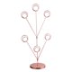 thumbnail image 1 of Marco de fotos de árbol genealógico de 6 ramas de metal para escritorio Rosa dorada, 1 of 9