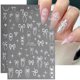thumbnail image 3 of Pegatinas para uñas BSBTBZ, 4 hojas, calcomanías 3D de lazos y corazones, 3 of 9